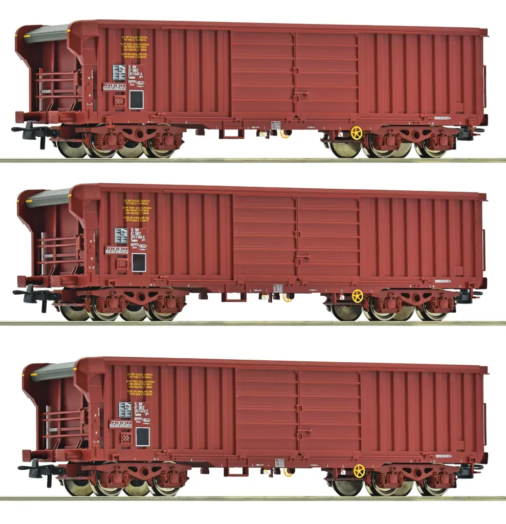Roco : 3 Wagon Rolldach SNCF DC Epoque IV (1/87)