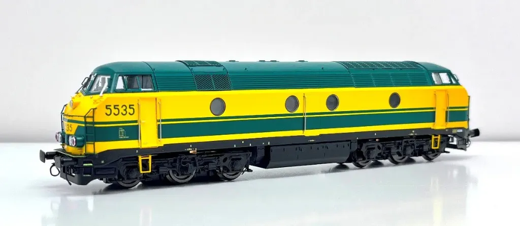 [BMOD 23.138] Bmodels : Locomotive Diesel 5535 Jaune AC Sound  SNCB Epoque IV (1/87)