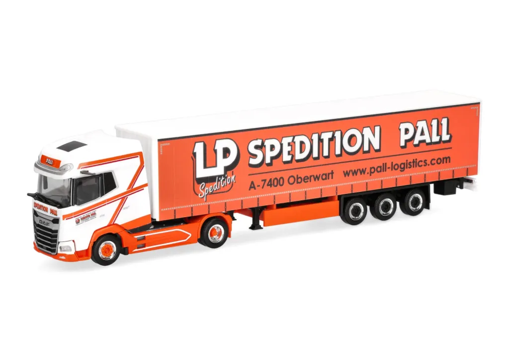 Herpa : DAF XG+ Gardinenplanen-Sattelzug "Ludwig Pall" (Österreich/Oberwart)