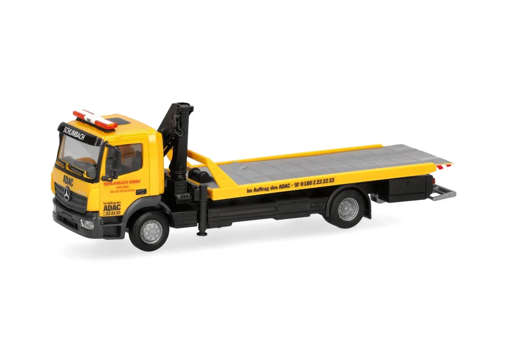 Herpa : Mercedes-Benz Atego '13 Plateau "ADAC/Schlimbach" (1/87)