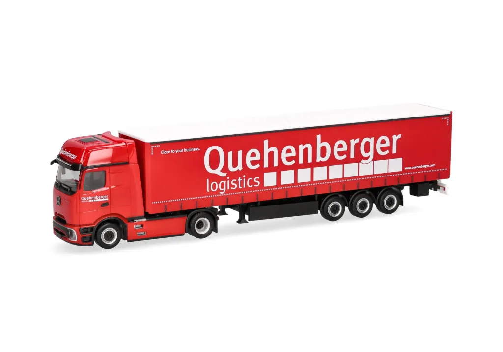 Herpa : Mercedes Actro L Procabin "Quehenberger Logistics" (1/87)