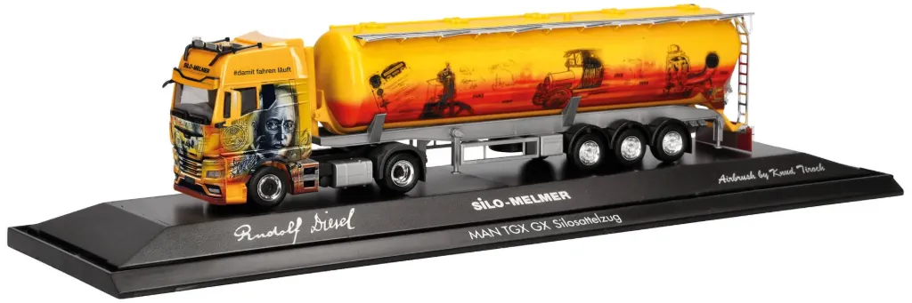 Herpa : Man TGX GX Silo Melmer/Rudolf Diesel silo