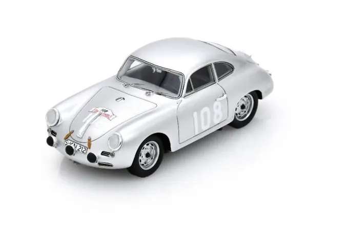 Spark : Porsche 356 BT5 1600GS Carrera GT No.108 Winner Tour De Corse 1960 Paul Ernst Strähle - Herbert Linge (1/43)