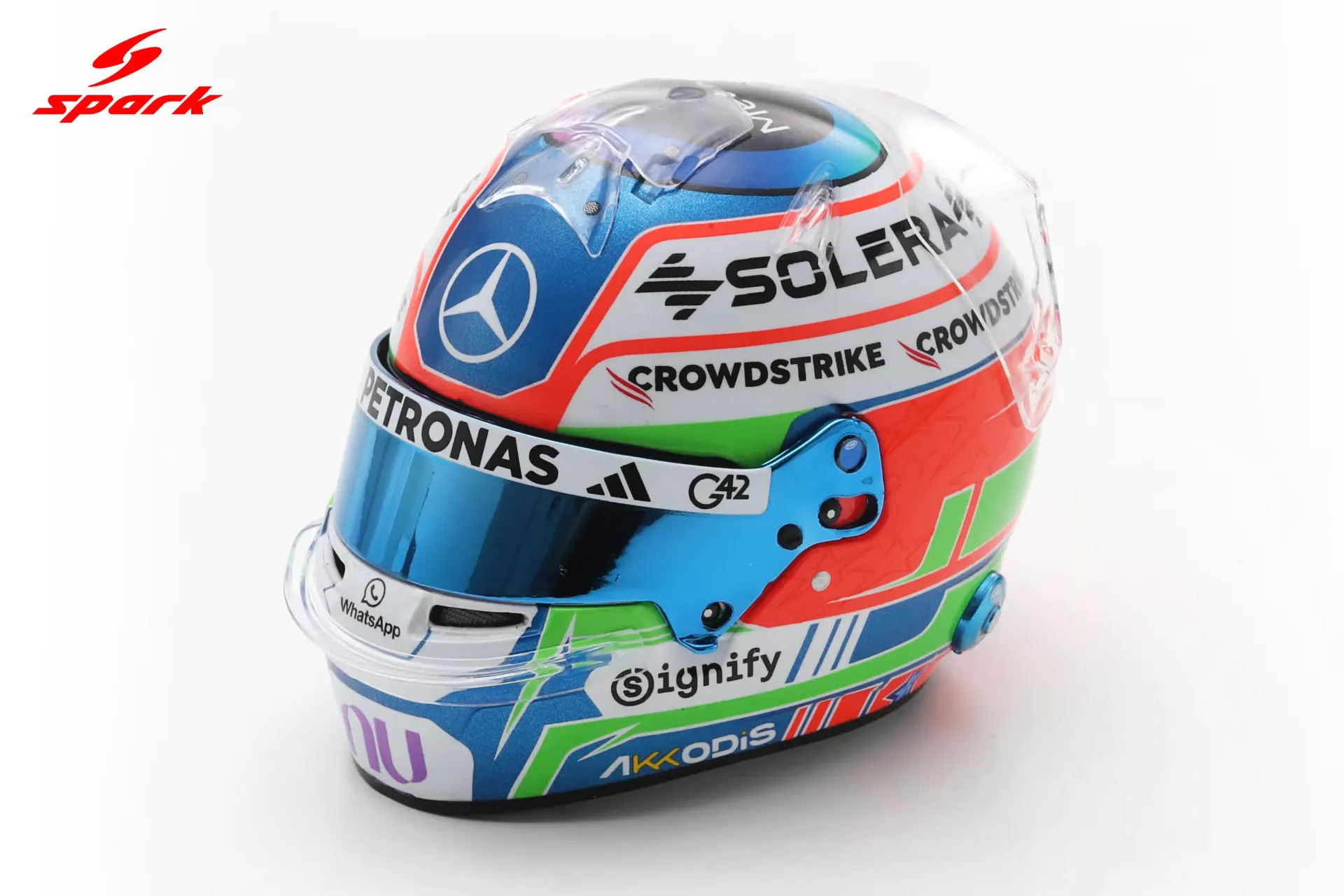 Spark : Casque Mercedes-AMG PETRONAS Formula One Team - Kimi Antonelli - 2026 (1/5)