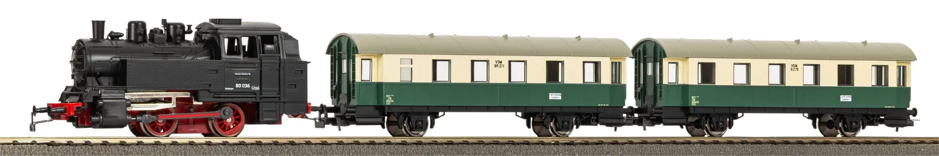 Piko : Boite Départ BR 80 2 voitures NS DC Epoque VI