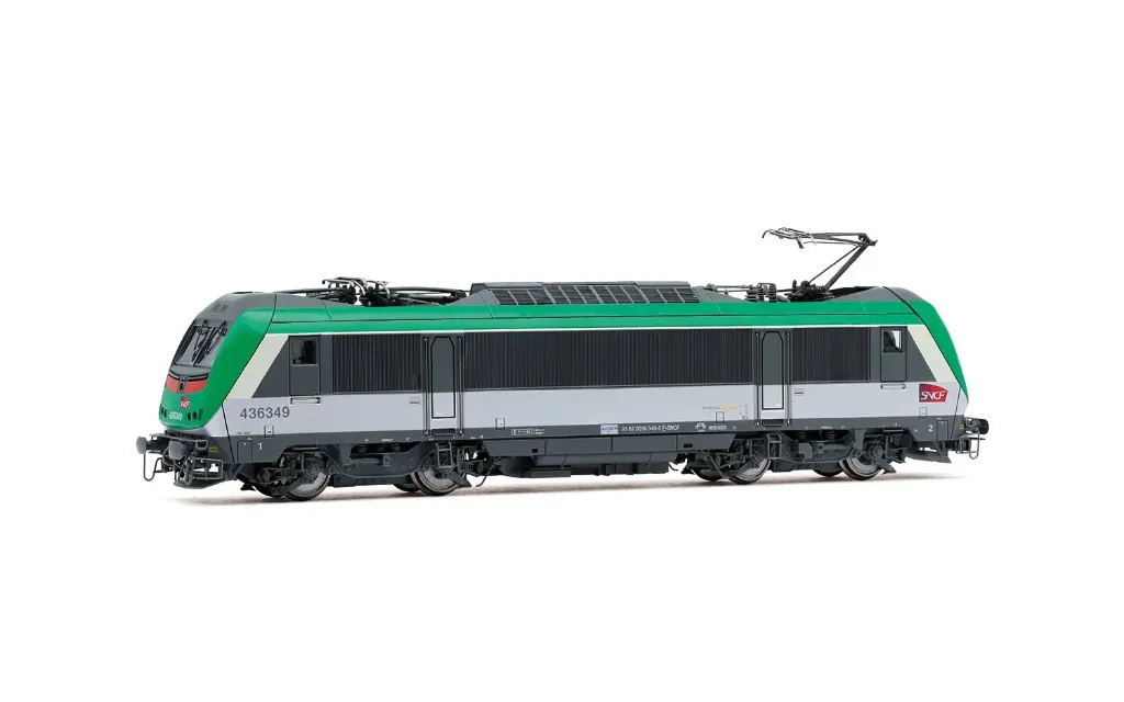 Jouef : Locomotive électrique 436300 Fret Verte/Grise avec SCMT DC SNCF Epoque VI (1/87)