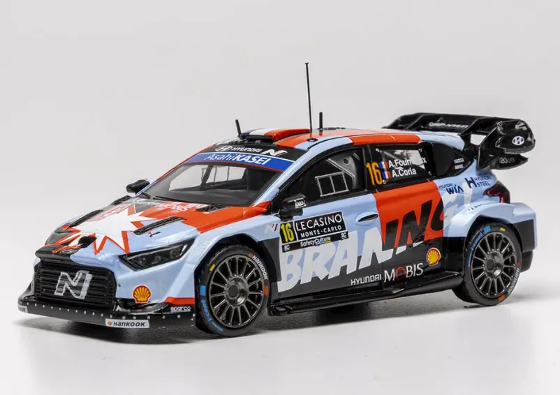 Ixomodels : Hyundai I20 Rally1 n°16 Monte Carlo 2026 Fourneaux-Coria (1/43)