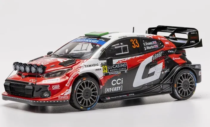 [IXM RAM1025C.22] Ixomodels : Toyota GR Yaris Rally1 n°33 Monte Carlo 2026 Evans-Martin(1/43)