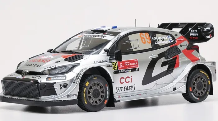 Ixomodels : Toyota GR Yaris Rally1 n°69 Rallye Portugal 2025 Rovanpera-Halttunen Evans-Martin (1/18)