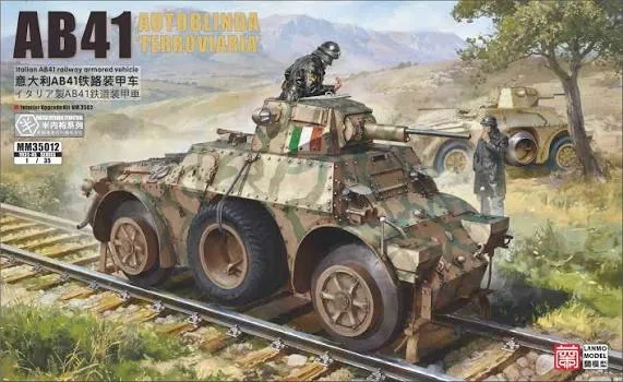[LAM MM35012] Lanmo Model : Autoblinda AB41 Ferroviaria (1/35)