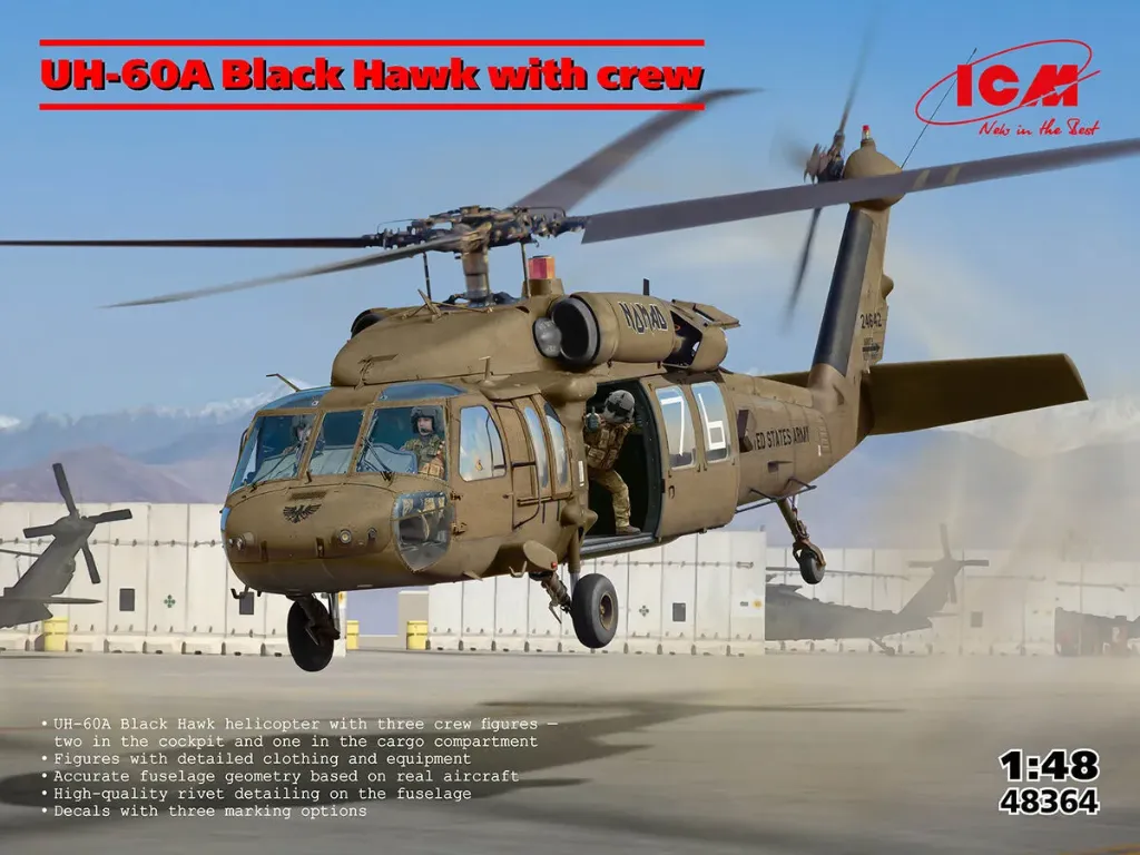 [ICM 48364] ICM : UH-60A Black Hawk With Crew (1/48)