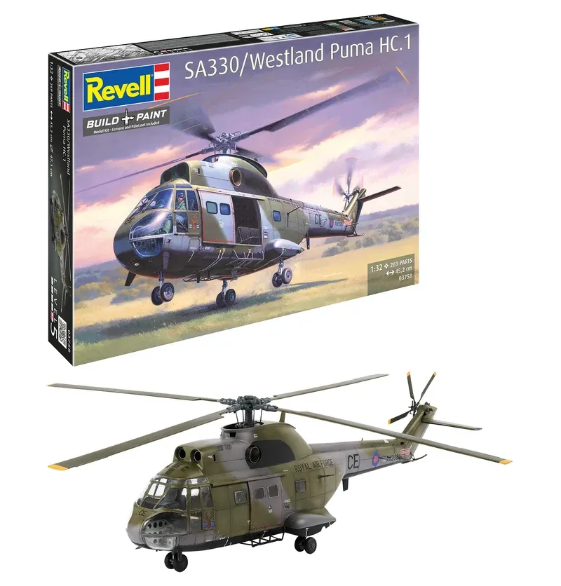 Revell : SA330 Westland Puma HC. (1/32)