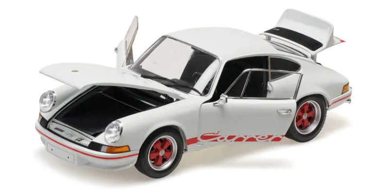 Minichamps : Porsche 911 Carrera RS 1972 White Red  (1/18)