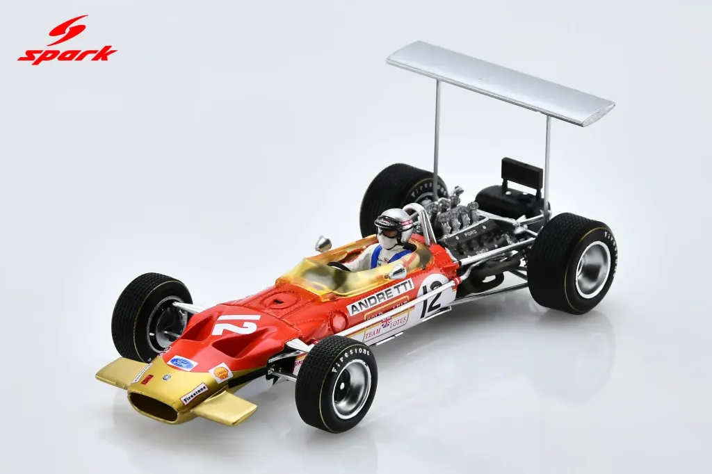 Spark : Lotus 49B No.12 US GP 1968 Mario Andretti (1/43)