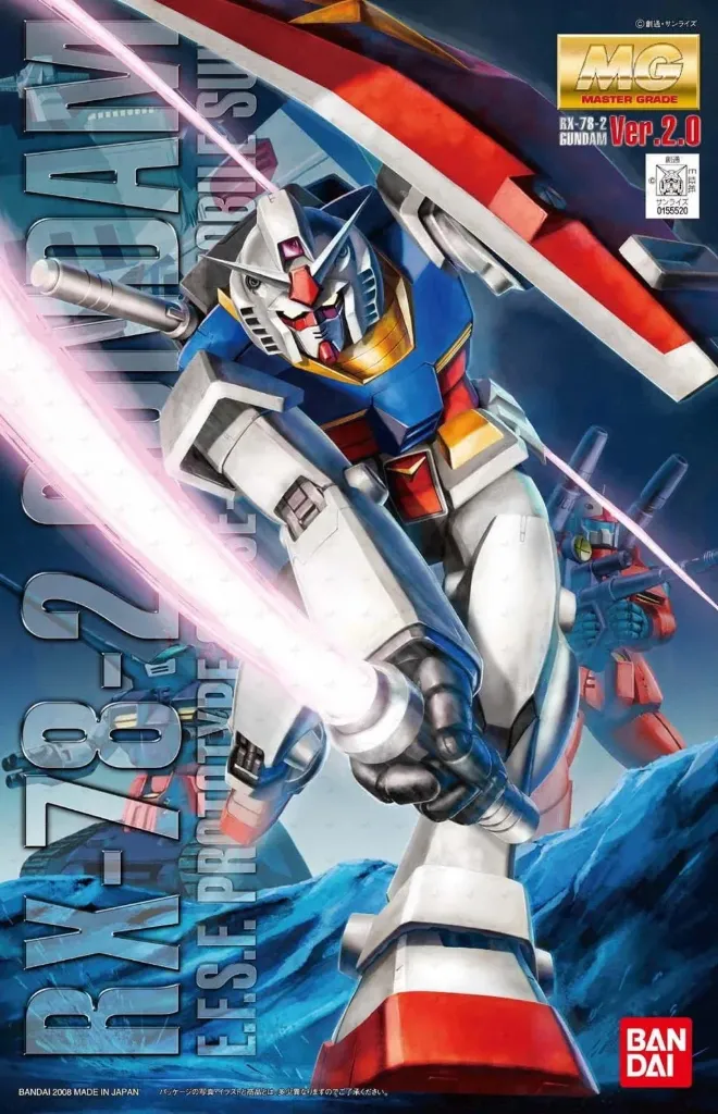 Bandai : Gundam MG  RX-78-2 Gundam Ver.2.0 EFSF Prototype Close Combat Mobile Suit (1/100)