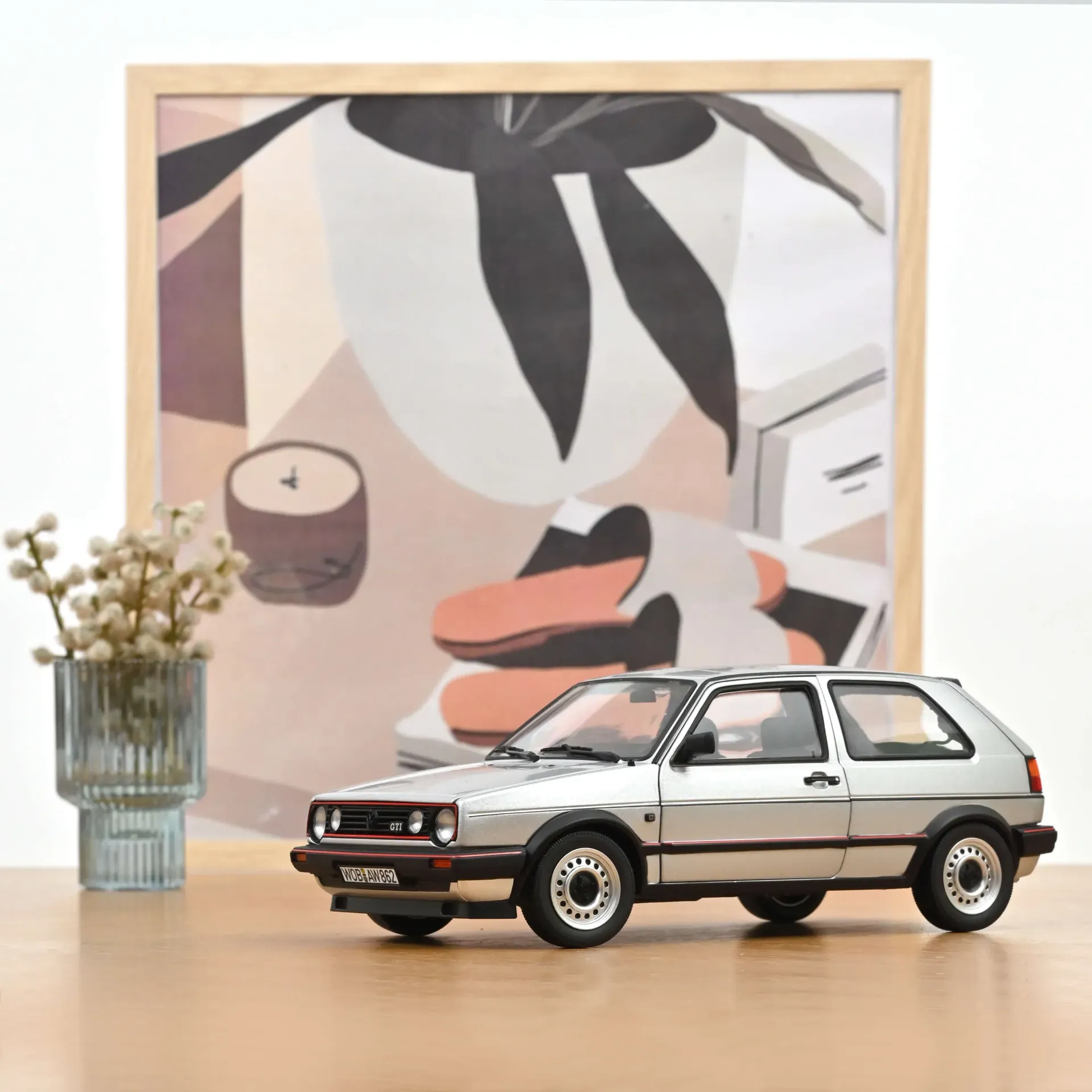 [NOR 188584] Norev : Volkswagen Golf II GTI 1989 Argent Diamant (1/18)