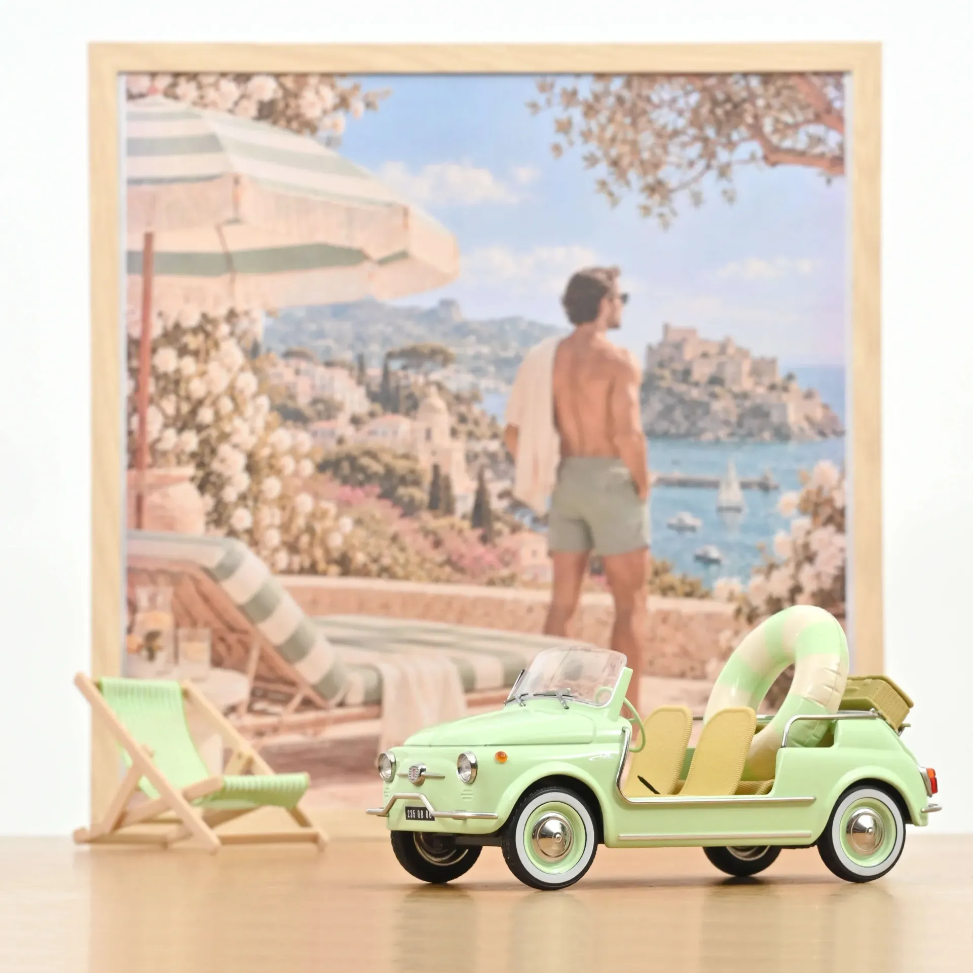 Norev : Fiat 500 Jolly 1965 Vert (1/18)