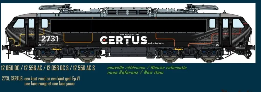 LSmodels : Locomotive électrique 2731 Certus SNCB NMBS DCC SOUND Epoque VI