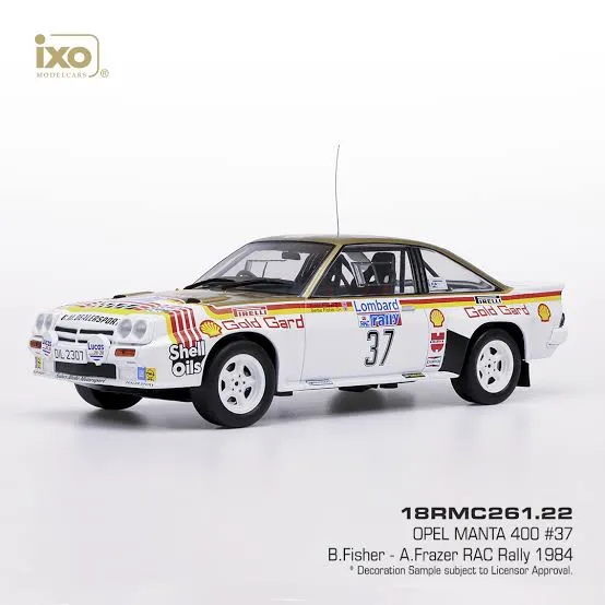 Ixo models : Opel Manta 400 n°37 RAC Rallye 1984 Fisher-Frazer (1/18)