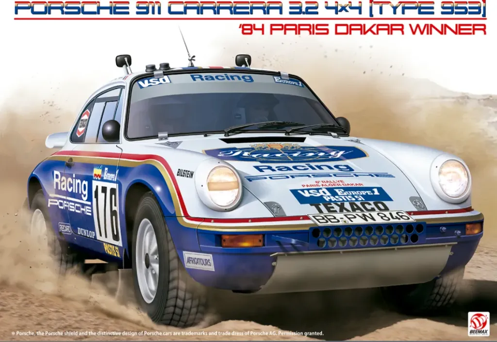 Beemax : Porsche 911 Carrera 3.2 4x4 (Typa 953) '84 Paris Dakar Winner (1/24)
