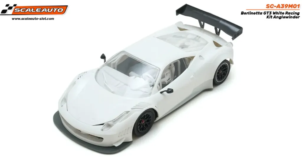 Scaleauto : Ferrari 458 GT3 White Racing Kit Anglewinder (1/32)