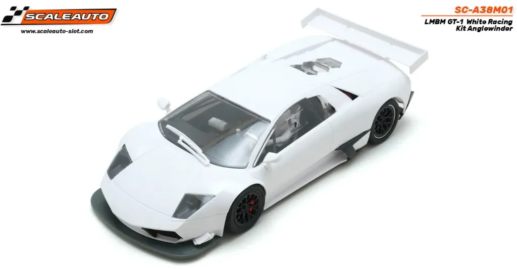 Scaleauto : Lamborghini Murcielago Gt-1 White Racing Kit Anglewinder (1/32)