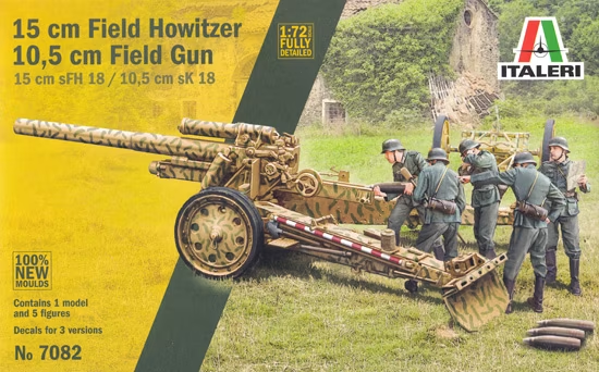 Italeri : 15cm Field Howitzer / 10,5cm Field Gun 