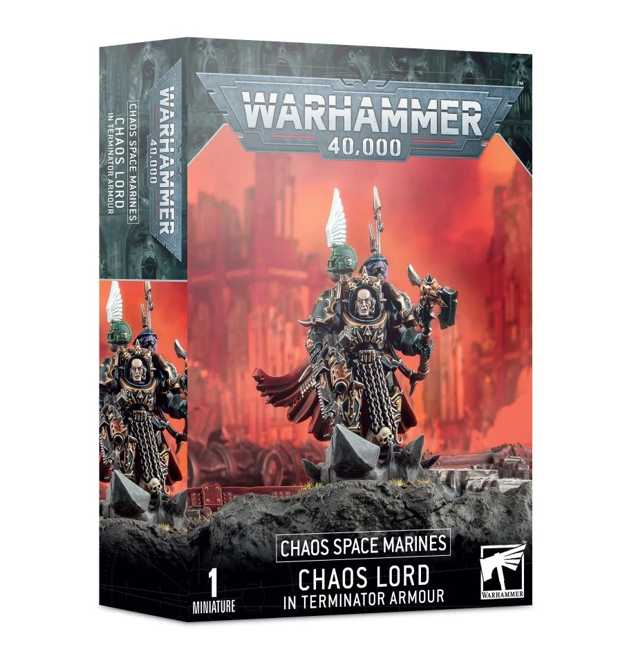 [GAW 43-12] Chaos Space Marines : Chaos Lord in terminator Armour │ Warhammer 40.000