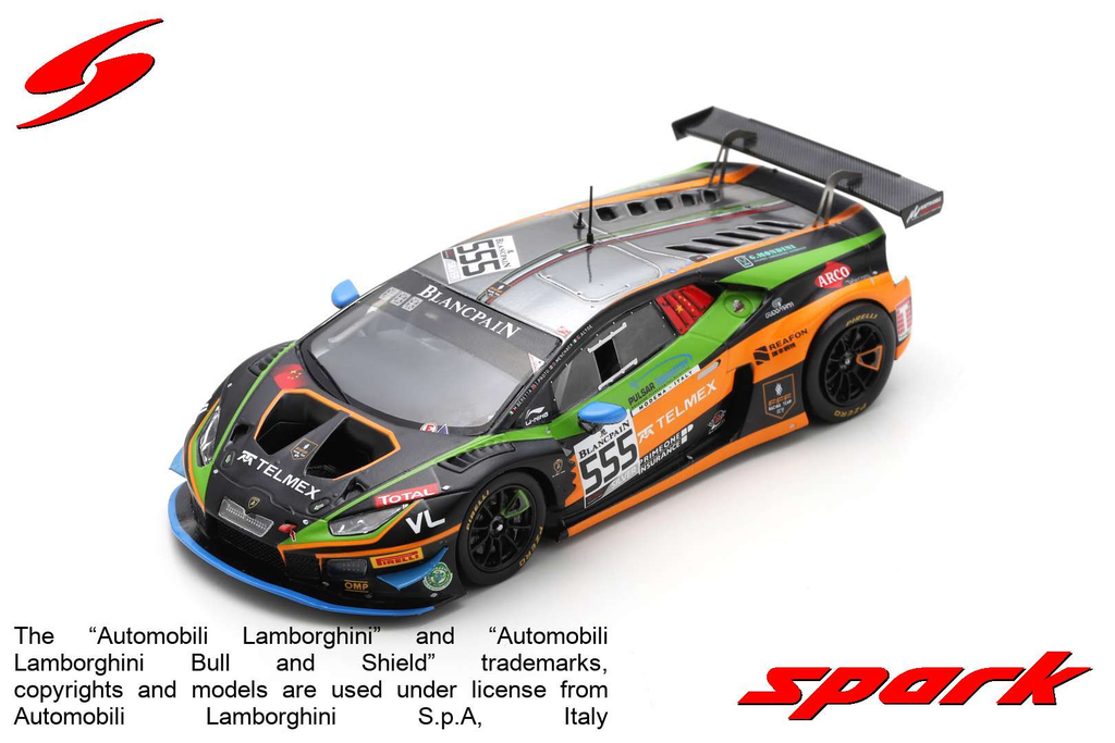 Spark : Lamborghini Huracán GT3 Evo │ No.555 Orange 1 FFF Racing Team ...