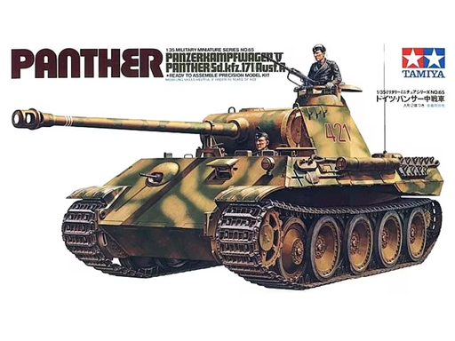 [TYA 35065] Tamiya : Panther - Panzerkampfwagen V Panther (Sd.kfz. 171) Ausf. A  │ Military Miniature Series No.65