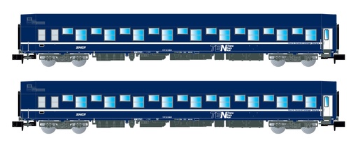 [ARN HN4405] Voiture Lits T2 Bleu avex logo Nouille 