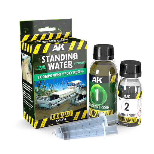 [AK 8231] Ak : Résine pour eau stagnante │ Résine époxy 2 composants (180ml)  