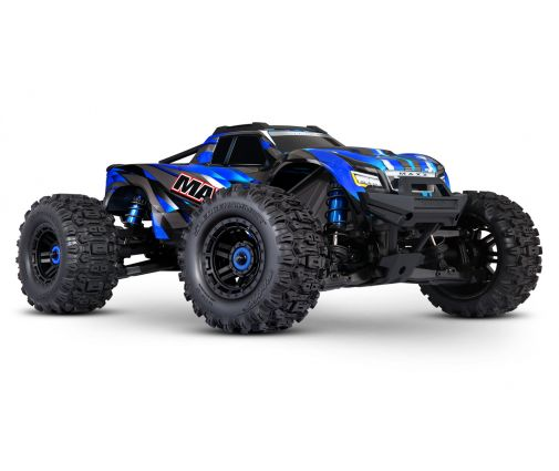 [TAX 89086-4-BLU] Traxxas : Maxx Wide 4WD Brushless VXL-4S TQi │Blue Edition [TRX89086-4BLU]