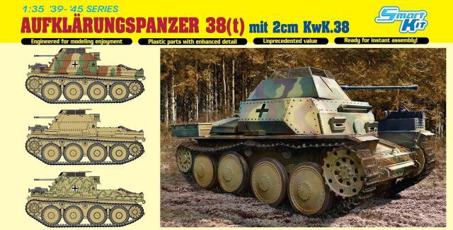 Dragon : Aufklärungspanzer 38(t) mit 2cm Kw.K.38 | Hobby2000 Modélisme