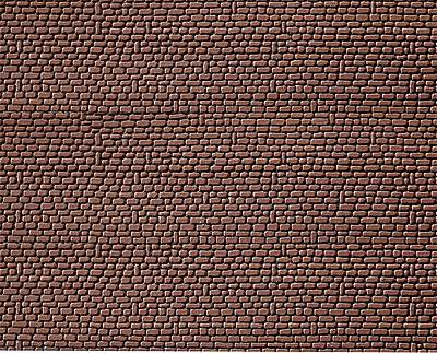 [FAL 170806] Faller : Dalle de Decoration Grès, Rouge │ 370x12x6mm (2x)