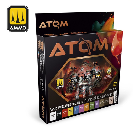 [MIG ATOM-20706] MIG Atom : Set Acrylique - Basic Wargames Colors │ Pack #7
