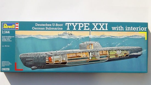 [REV 05078] Revell : Type XXI U-Boot 2540 avec interieur