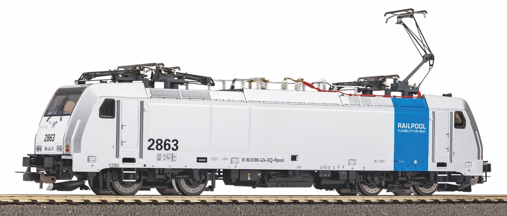 Piko : Locomotive électrique BR186 2863 Railppol SNCB-NMBS MFX Sound ...