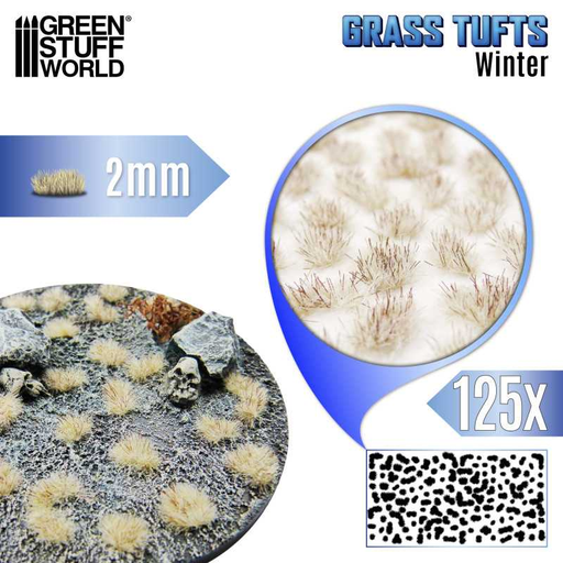 [GSW 12950] Green Stuff : Grass TUFTs XXL 2mm Winter