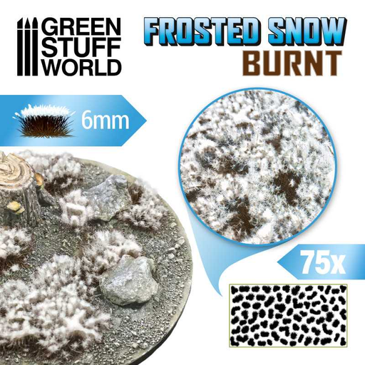 [GSW 11787] Green Stuff : Frosted Snow 6mm - Burnt (75pcs)