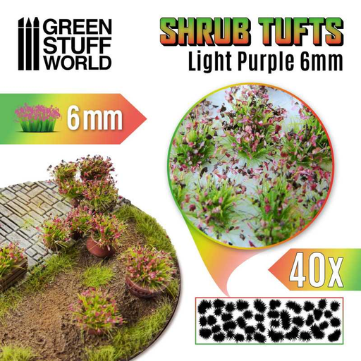 [GSW 10744] Green Stuff : Shrub Tufts 6mm - Purple