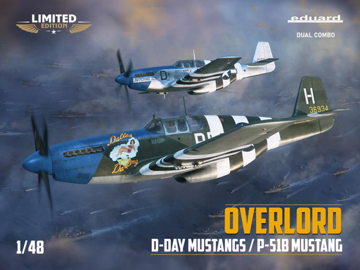 [EDU 11181] Eduard : P-51B Mustang Dual Combo│Overlord: D-Day Mustangs [Limited Edition]
