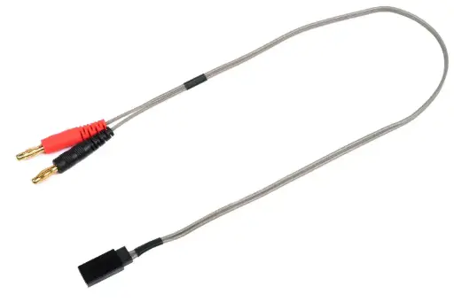 [RTEC GF-1207-035] RevTec : Cable de charge Pro "Banane 4mm" vers Futaba [40cm]