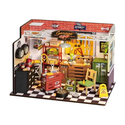 [RLF DG165] Rolife : Kit de maison miniature DIY - Garage Workshop