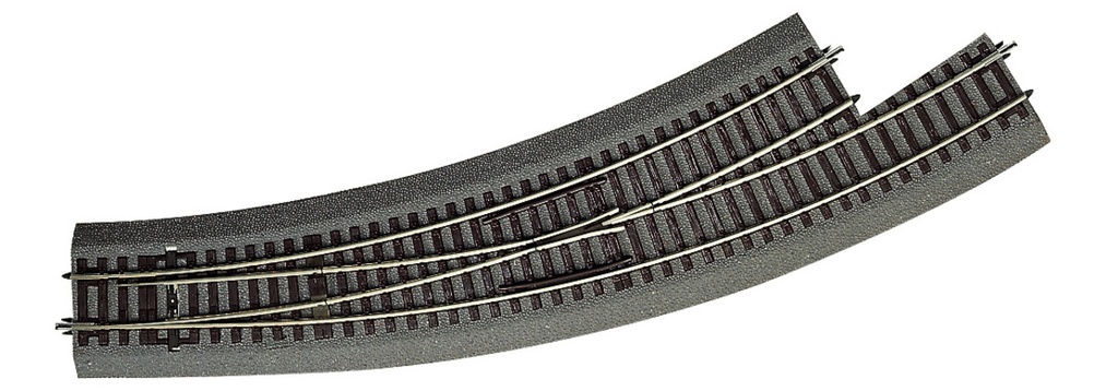 Roco : Aiguillage coube a gauche BWI5/6 542.8mm R5 30° Rocoline Ballast ...