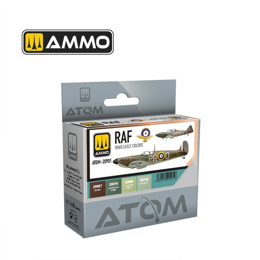 [ATM ATOM-20901] Ammo Mig : Set RAF WWII Early Colors  │ Atom Acrylique Paint