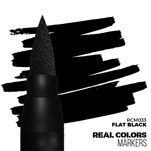 [AK RCM033]  Ak : RCM033 - Flat Black│ Real Colors Markers 