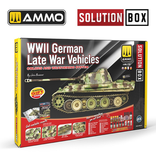 [AMO A.MIG-7729] Ammo Mig :  WWII German Late War Vehicles. Colors and Weathering System