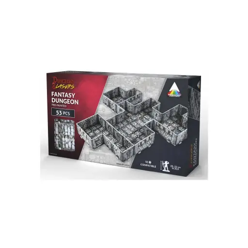 [ARS DNL0099] Dungeons & Lasers : Fantasy Dungeon [Primacast • Pre-Painted] │ Dungeons & Dragons 5E Compatible