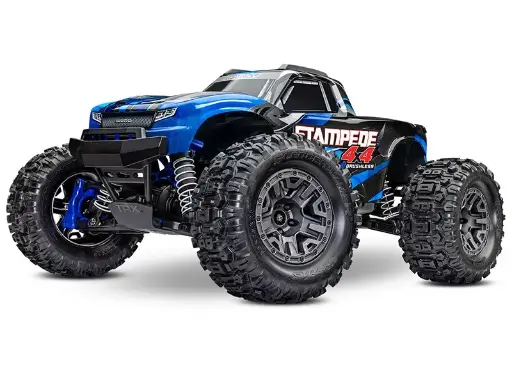 [TAX 67154-4BLUE] Traxxas : Stampede 4X4 BL-2s Brushless 4WD Monster Truck TQ 2.4GHz (Blue) [TRX67154-4-BLUE]